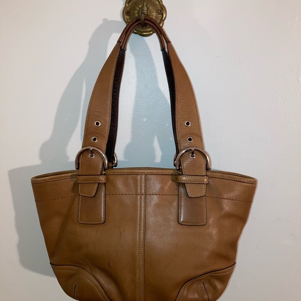coach leather satchel